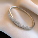 Bracelet ✨ Twisting Galaxy · Full-Pavé Twisted Bangle | Light Luxury & Sophistication