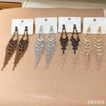 Earrings Light Luxury Long, Multi-Layered, Full-Pavé Tassel Earrings — S925 Silver Posts | Face-Slimming, High-End, and Elegant Evening Wear Accessories for Women