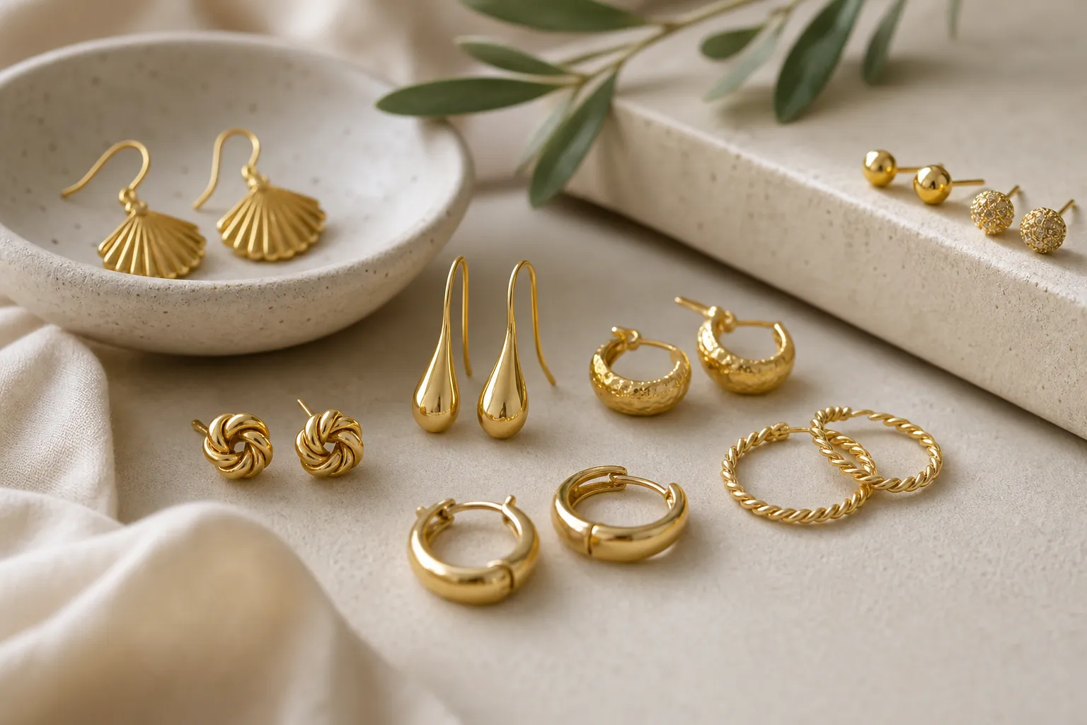 A Beginner's Guide to Choosing Gold Earrings hero image